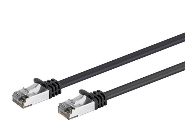 Monoprice Cat8 26AWG S/FTP Ethernet Network Cable - 2 Feet - Black, 2GHz, 40Gbps, 3dB Headroom, Pure Bare Copper, PVC - Entegrade Series