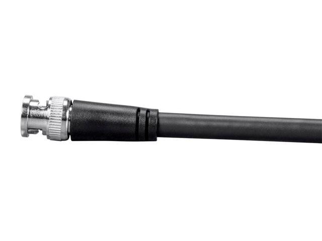 Monoprice SDI BNC Cable - 6 Feet - Black, 12Gbps, 16 AWG, Dual Copper, Aluminum Shielding, For Transmitting UHD-SDI Video Signals - Viper Series