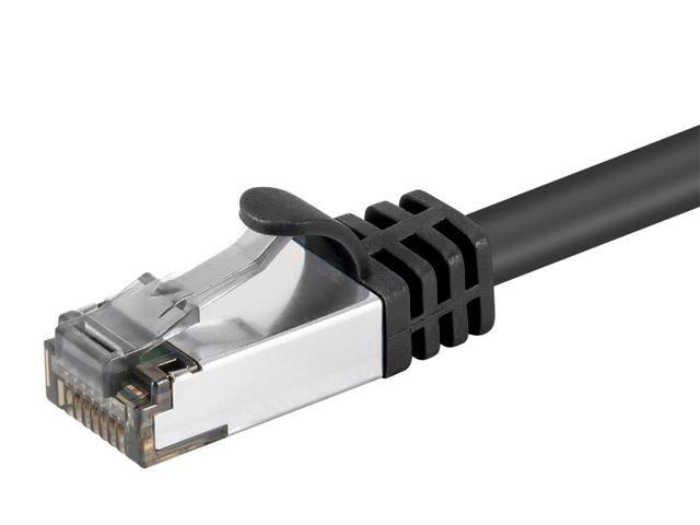 Monoprice Cat8 26AWG S/FTP Ethernet Network Cable - 2 Feet - Black, 2GHz, 40Gbps, 3dB Headroom, Pure Bare Copper, PVC - Entegrade Series