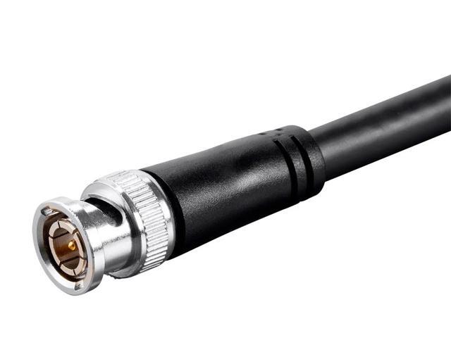 Monoprice HD-SDI RG6 BNC Cable - 3 Feet - Black For Use In HD-Serial Digital Video Transfer, Mobile Apps, HDTV Upgrades, Broadband Facilities -...