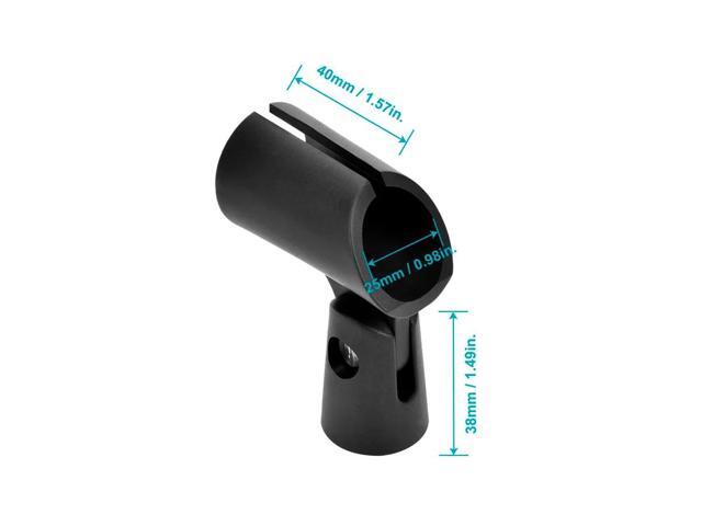 Monoprice Microphone Clip (5-Pack) With a Threaded Screw Insert, Designed to Securely Hold Handheld Microphones - Stage Right Series