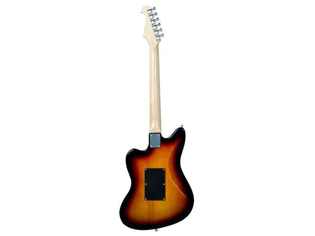 Monoprice Offset OS20 Classic Electric Guitar - Sunburst, With Gig Bag, Two Single Coils and a Humbucker - Indio Guitars