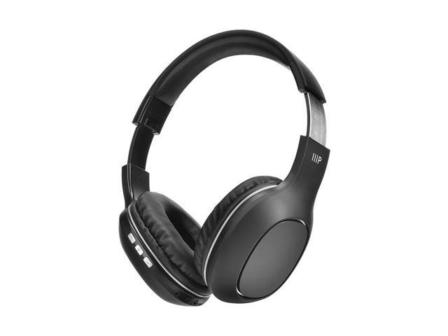 Monoprice BT-205 Bluetooth 5.0 Over Ear Headphone, Built-in Microphone, 8Hrs Playtime, Lightweight, Foldable, 40mm Drivers, For Home, Work and Travel