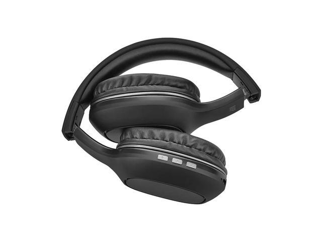 Monoprice BT-205 Bluetooth 5.0 Over Ear Headphone, Built-in Microphone, 8Hrs Playtime, Lightweight, Foldable, 40mm Drivers, For Home, Work and Travel