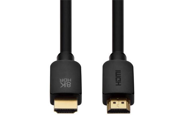 Monoprice Ultra 8K HDMI Cable - 8 Feet - Black No Logo, High Speed, 8K@60Hz, 48Gbps, Dynamic HDR, eARC, Compatible With PS5 / Xbox Series X &...