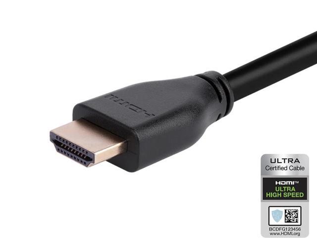 Monoprice 8K HDMI 2.1 Cable - 10 Feet - Black Ultra High Speed, 48Gbps, Compatible with Sony PS5 / Microsoft / Xbox Series X & Series S and More