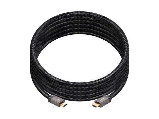 Monoprice 8K Braided HDMI 2.1 Cable - 10 Feet - Black Ultra High Speed, 48Gbps, Compatible With Sony PS5 / Microsoft / Xbox Series X & Series S...