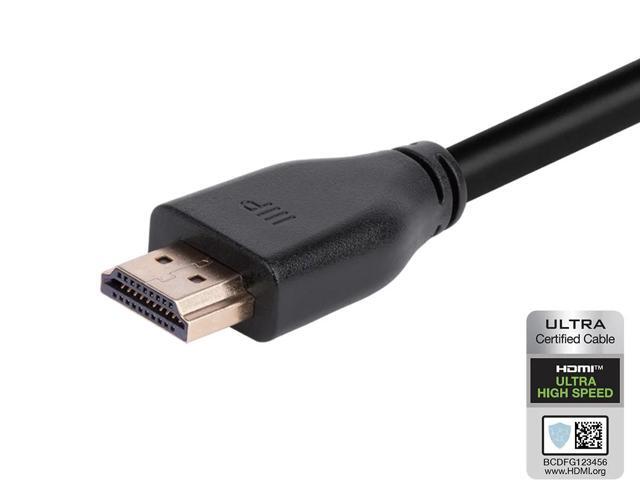 Monoprice 8K HDMI 2.1 Cable - 10 Feet - Black Ultra High Speed, 48Gbps, Compatible with Sony PS5 / Microsoft / Xbox Series X & Series S and More