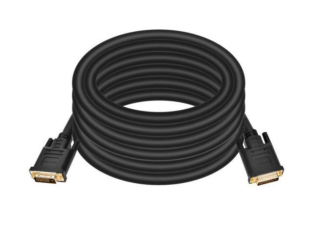 Monoprice 25ft 24AWG CL2 Dual Link DVI-D Cable - Black