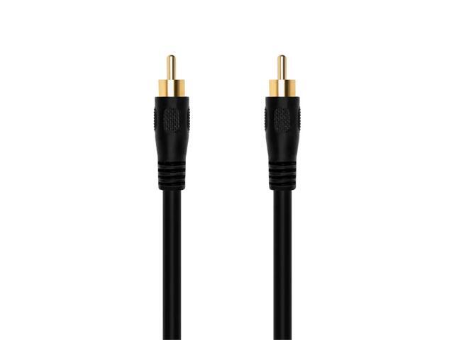Monoprice 3ft Coaxial Audio/Video RCA Cable M/M RG59U 75ohm (for S/PDIF, Digital Coax, Subwoofer & Composite Video)