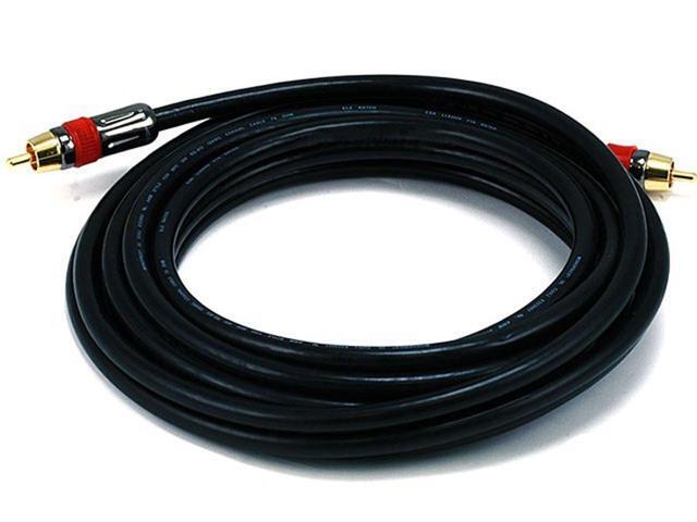 Monoprice 15ft High-quality Coaxial Audio/Video RCA CL2 Rated Cable - RG6/U 75ohm (for S/PDIF, Digital Coax, Subwoofer,