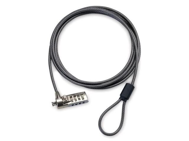 Targus DEFCON Combo Lock (CL) - TAA Compliant - 6.60 ft (0.16' Dia) Cable - Resettable - 4-digit - Patented T-bar/Co