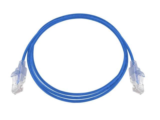 Monoprice Cat6A Ethernet Patch Cable - SlimRun, Snagless RJ45, 550MHz, UTP, Pure Bare Copper, 10G, 30AWG, 10-Pack, 4ft,