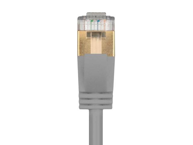Monoprice Cat6A Ethernet Patch Cable - 10 Meters - Gray (5 pack) Snagless RJ45, Stranded, S/STP, Pure Bare Copper Wire, 36AWG, Computer Networking...