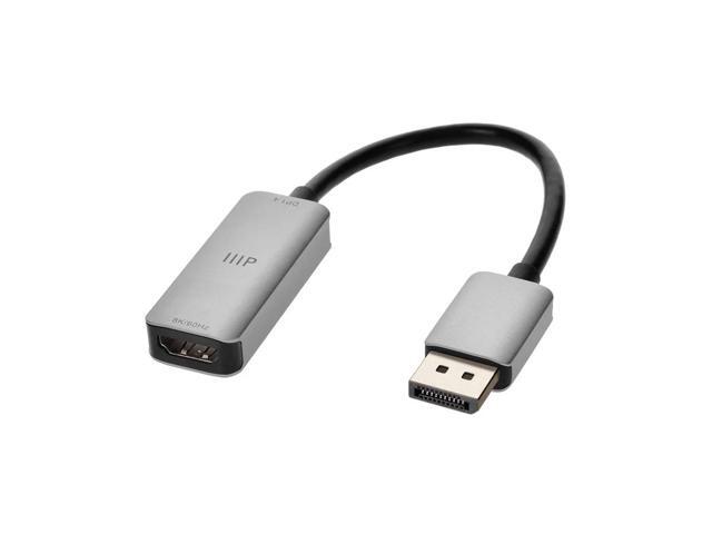 DisplayPort 1.4 to 8K60 HDMI Adapter, Dynamic HDR10+, Aluminum Chassis