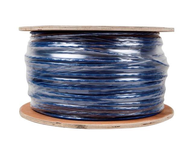 Monoprice Cat6A Ethernet Bulk Cable - 1000 feet - Blue Solid, 550Mhz, UTP, CMP, Plenum, Pure Bare Copper Wire, 10G, 23AWG - Entegrade Series