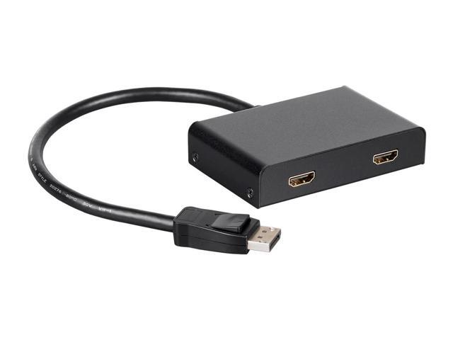 Monoprice 2-Port DisplayPort 1.2 to HDMI Multi-Stream Transport (MST) Hub, Ideal For Digital Signage And Large Video Displays In Schools, Churches