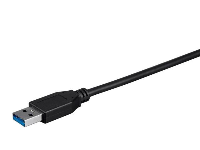 Monoprice USB C to USB A 3.1 Gen 2 Cable - 1 Meter (3.3 Feet) - Black Fast Charging, 10Gbps, 3A, 30AWG, Type C, Compatible with Xbox One / VR /...