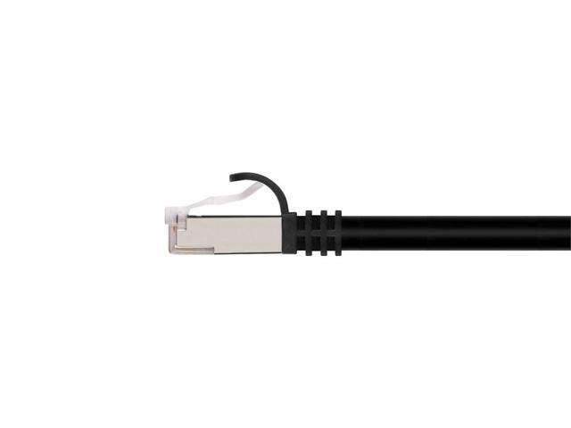 Monoprice Cat7 Ethernet Network Patch Cable - 5 feet - Black 26AWG, Shielded, (S/FTP) - Entegrade Series