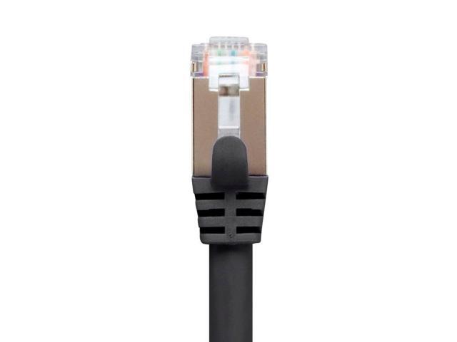 Monoprice Cat7 Ethernet Network Patch Cable - 7 Feet - Black 26AWG, Shielded, (S/FTP) - Entegrade Series
