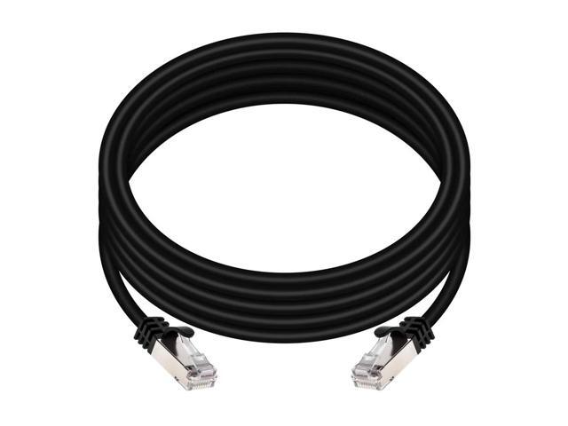 MonoPrice 15ft Cat7 Snagless Shielded STP Network Patch Cable Black 31353
