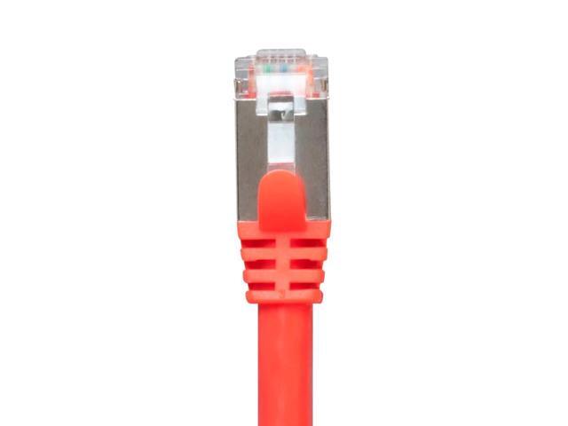 Monoprice Cat7 Ethernet Network Patch Cable - 5 feet - Red 26AWG, Shielded, (S/FTP) - Entegrade Series