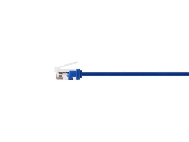 Monoprice Cat6 Ethernet Patch Cable - 3 Feet - Blue Stranded, 550MHz, UTP, Pure Bare Copper Wire, 32AWG - Micro SlimRun Series