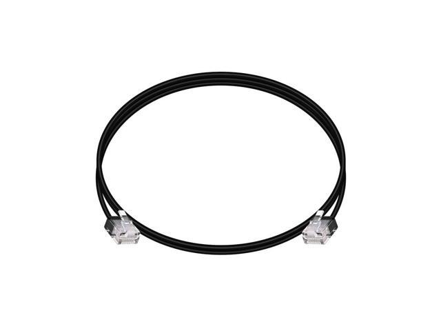 Monoprice Cat6 Ethernet Patch Cable - 5 Feet - Black Stranded, 550MHz, UTP, Pure Bare Copper Wire, 32AWG - Micro SlimRun Series