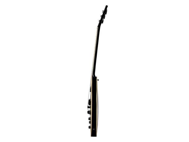 Monoprice Indio Boardwalk Flamed Maple Hollow Body Electric Guitar - Charcoal, With Gig Bag
