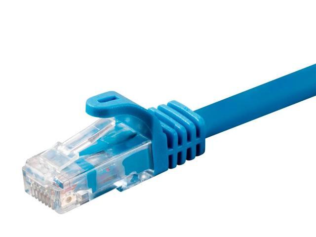 Monoprice Cat6 Ethernet Patch Cable - 30 feet - Blue Snagless, RJ45, 550Mhz, UTP, CMP, Plenum, Pure Bare Copper Wire, 23AWG - Entegrade Series
