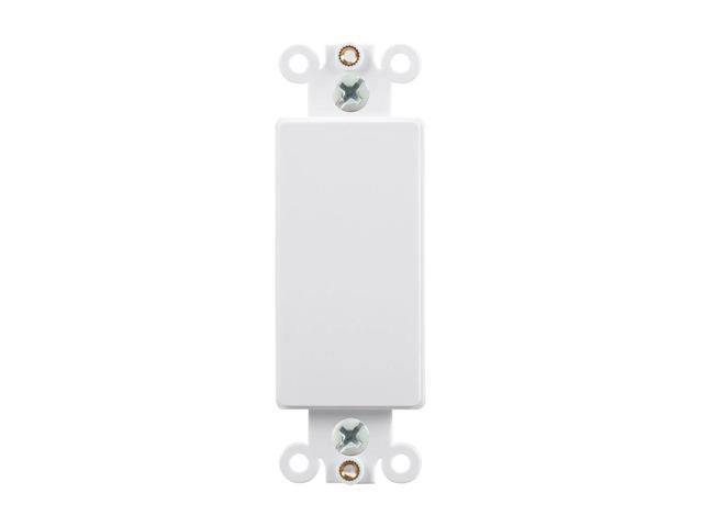 Monoprice Blank D?cor Insert - White for Home,Office, Personal Install