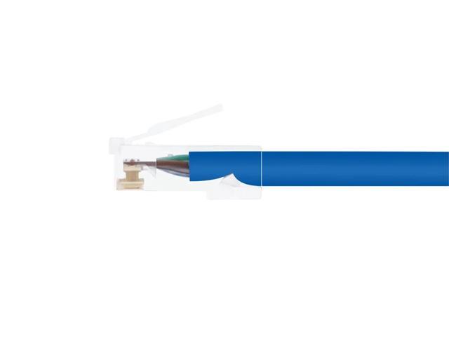 Monoprice Cat6 Ethernet Patch Cable - 15 Feet - Blue Network Internet Cord - RJ45, Stranded, 550Mhz, UTP, Pure Bare Copper Wire, 24AWG - Zeroboot...