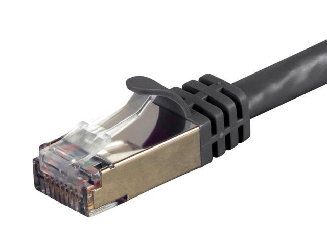 Monoprice Cat7 Ethernet Network Patch Cable - 7 Feet - Black 26AWG, Shielded, (S/FTP) - Entegrade Series