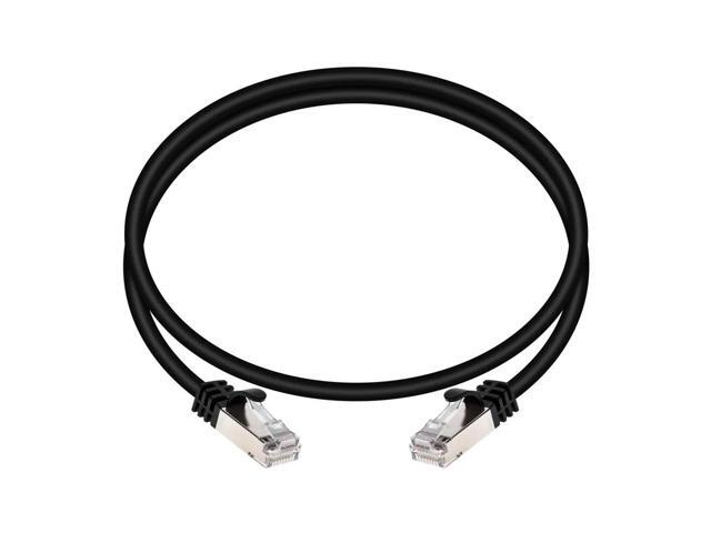 Monoprice Cat7 Ethernet Network Patch Cable - 3 feet - Black 26AWG, Shielded, (S/FTP) - Entegrade Series