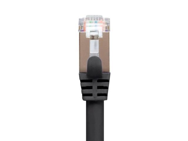 Monoprice Cat7 Ethernet Network Patch Cable - 50 feet - Black 26AWG, Shielded, (S/FTP) - Entegrade Series