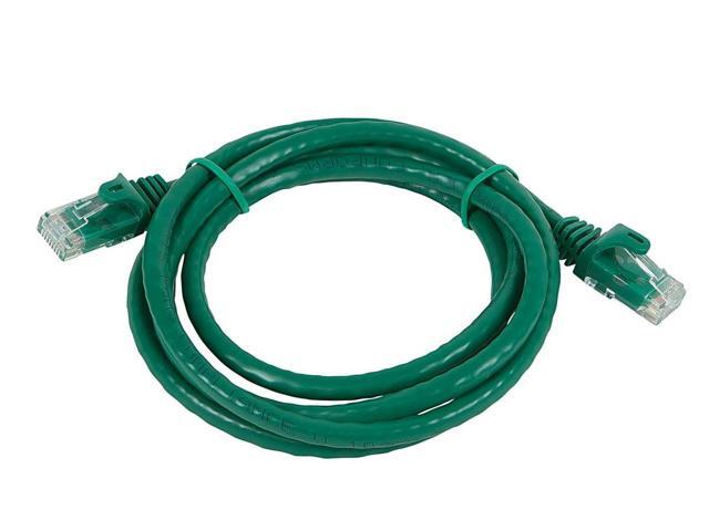 Monoprice Flexboot Cat6 Ethernet Patch Cable - Network Internet Cord - RJ45, Stranded, 550Mhz, UTP, Pure Bare Copper Wire, 24AWG, 3ft, Green