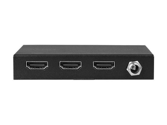 Monoprice Blackbird 4K Pro 1x2 Ultra Slim HDMI Splitter -Black | 4K @ 60Hz HDCP 2.2 Compliant HDR And EDI Detection - image 3