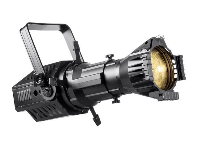 Monoprice COB LED Ellipsoidal - White 3200K 19 Degree With Gobo Holder, 200W, 3-channel DMX control