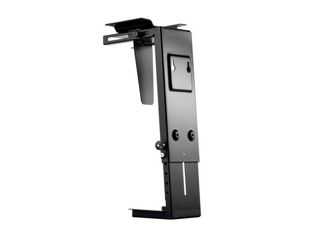Monoprice Computer Case CPU Tower Holder, Adjustable Under Desk Mount With Rotating Mechanism, Designed For Use With Sit-Stand Desks - Workstream...