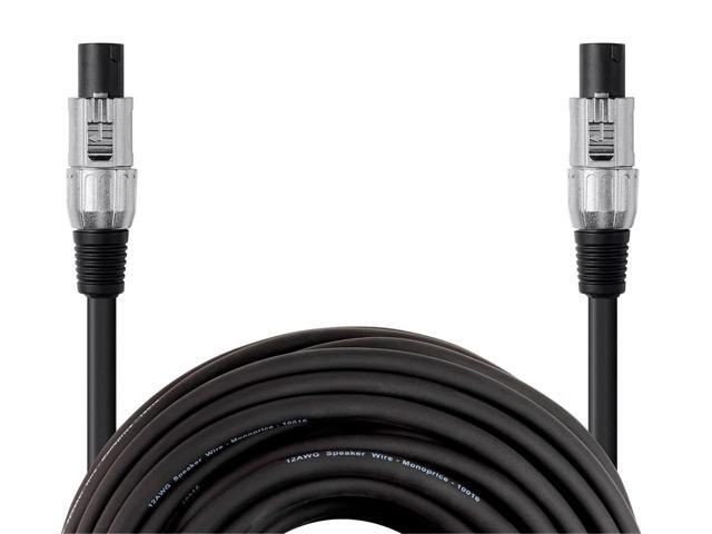 Monoprice NL4FC Speaker Cable - 10 Feet With Four 12 AWG Conductors - Choice Series