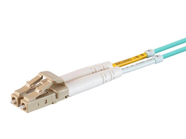Monoprice OM4 Fiber Optic Cable - 20 Meters, LC/UPC-SC/UPC, Multi Mode, Duplex, 50/125 micrometer Type, 2.0mm, OFNR