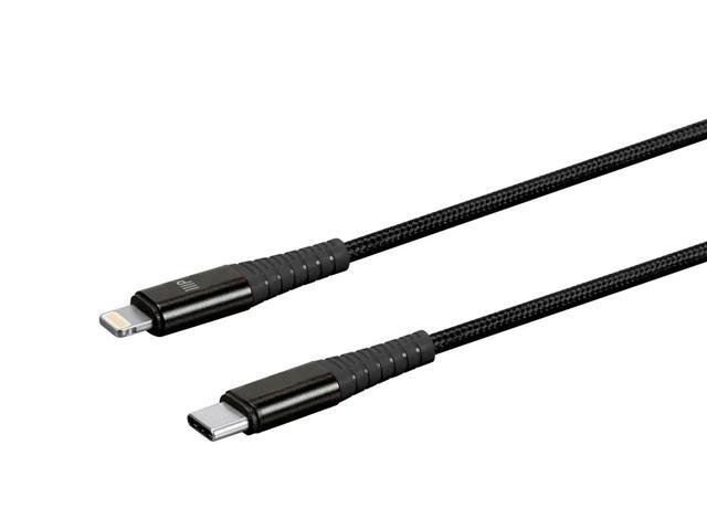 Monoprice AtlasFlex Series Durable MFi Certified Lightning to USB Type-C Rapid Charge & Sync Kevlar-Reinforced Nyl