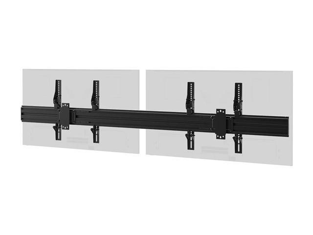 Monoprice 2x1 Menu Board Wall Mount For Screens between 32in to 65in, Max Weight 66 lbs, VESA Patterns up to 600x400 - Commercial Series