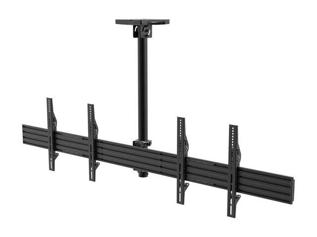 Monoprice Commercial Series 2x1 Panel Menu Board Adjustable Tilt Ceiling TV Mount for Displays Between 32in and 65in, Max Weight 66 lbs. ea., VESA...