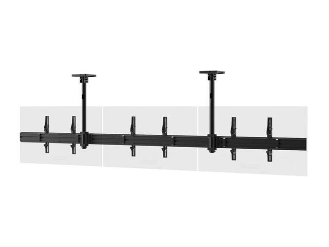 Monoprice Commercial Series 3x1 Panel Menu Board Ceiling TV Mount for Displays Between 32in to 65in, Max Weight 66 lbs. ea., VESA Patterns up to...