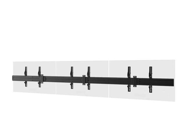 Monoprice 3x1 Menu Board Wall Mount For Screens between 32in-65in, Max Weight 66lbs, VESA Patterns up to 600x400 - Commercial Series 39663