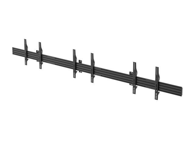 Monoprice 3x1 Menu Board Wall Mount For Screens between 32in-65in, Max Weight 66lbs, VESA Patterns up to 600x400 - Commercial Series 39663
