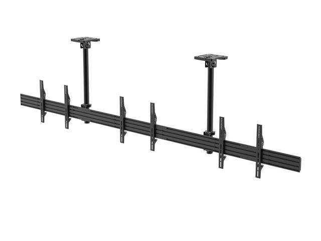Monoprice Commercial Series 3x1 Panel Menu Board Ceiling TV Mount for Displays Between 32in to 65in, Max Weight 66 lbs. ea., VESA Patterns up to...