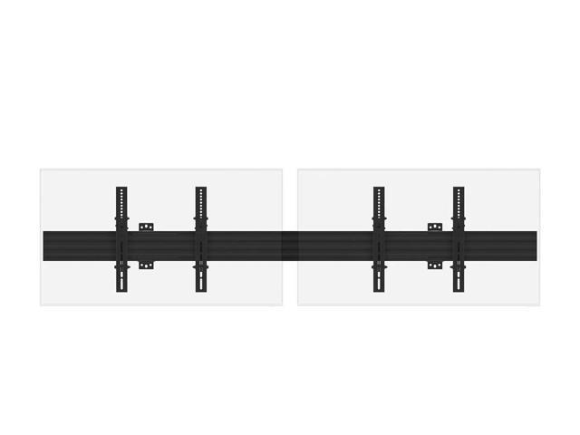 Monoprice 2x1 Menu Board Wall Mount For Screens between 32in to 65in, Max Weight 66 lbs, VESA Patterns up to 600x400 - Commercial Series