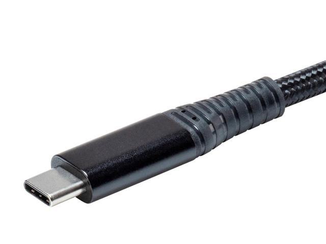 Monoprice Durable USB 3.2 Gen 2 Type-C Data and Power Kevlar Reinforced Nylon-Braid Cable - 1 Meter - Black | 5A/100W - AtlasFlex Series - image 4